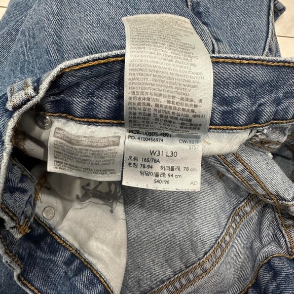 Levi's Women's Straight Blue Jeans - Picture 2 of 5